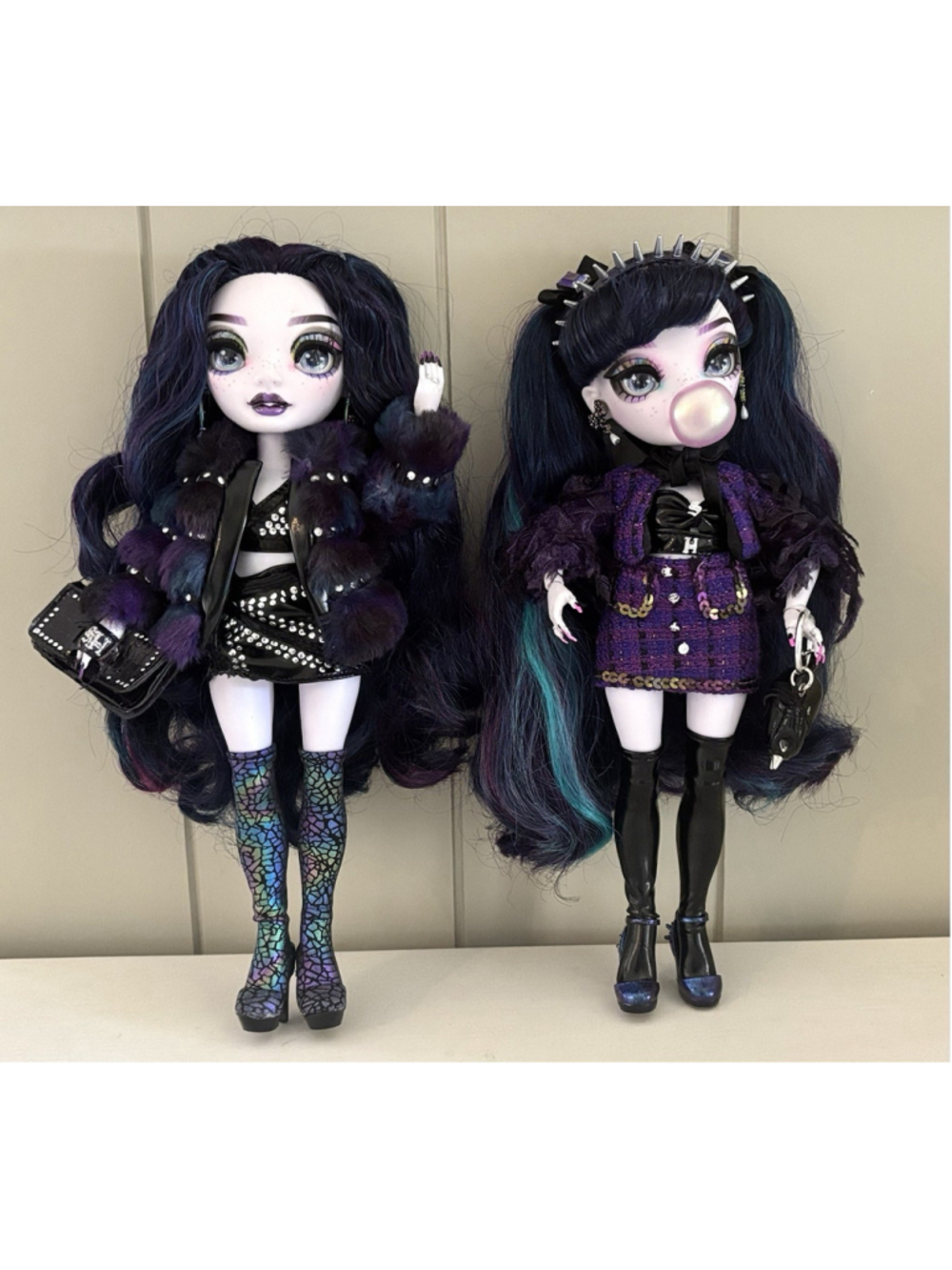 Shadow Rainbow High Storm Twins Veronica Storm & Naomi Storm MGA Fashion Dolls